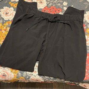 Black Mono B Joggers